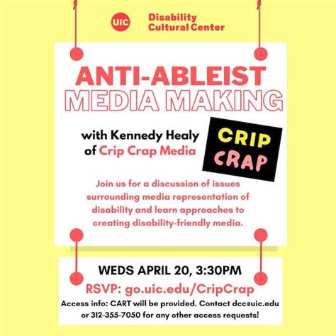 Unlearning Ableism: DCC Discussions Anti-Ableist Media Making | UIC today