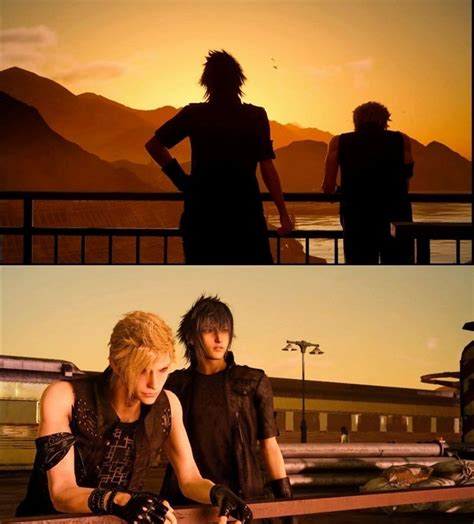 Prompto And Noct A Little Bromantic Moment Here Noctis Precious In