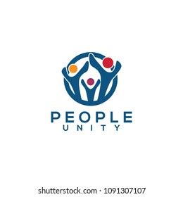 People Unity Logo Design Stock Vector (Royalty Free) 1091307107 ...