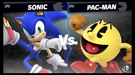 Sonic Vs Pac Man Super Smash Bros Ultimate Smash Mode Gameplay Youtube