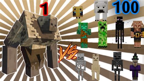 Mutant Husk Vs Minecraft Mobs Vs Youtube