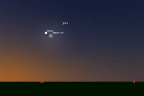 No céu noturno desta semana veja a Lua minguante abraçando Vênus e um