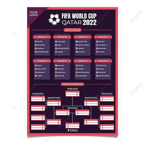 Tabla De Pared Del Juego De Fútbol De La Copa Mundial 2022 Póster De