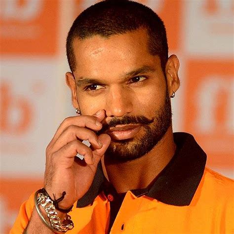 Shikhar Dhawan Twirls His Moustache And His Bat In Style With Splendid