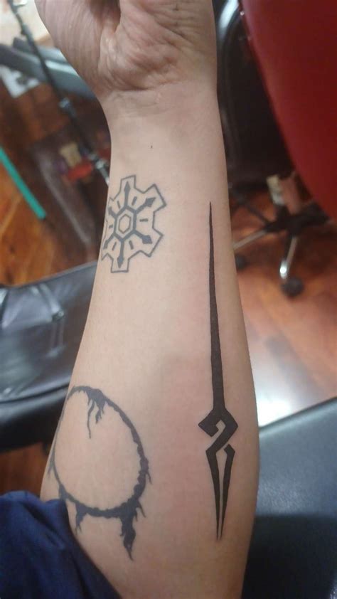 I got Hades' bident tattoed! :D : r/HadesTheGame