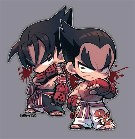 Kazama Jin And Mishima Kazuya Tekken Drawn By Kotorai Danbooru