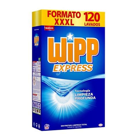 Wipp Express Detergente En Polvo Maleta 120 Cazos