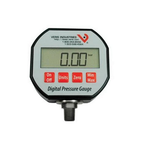 Rugged 1 Piece Digital Pressure Gauge 147 To 50 Psig Veris Pressu