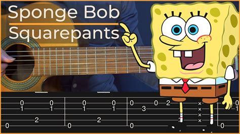 Spongebob Squarepants Closing Theme Simple Guitar Tab Youtube