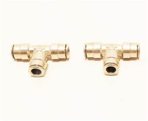 LOT Of 2 CAMOZZI 6540 8 8MM Tube TEE Fitting Brass Amazon