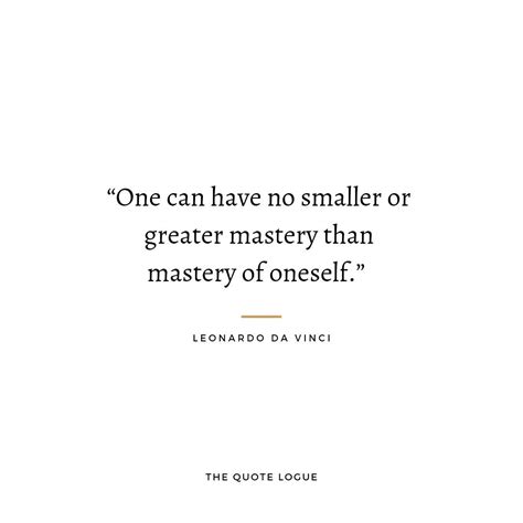 a quote from leondro da vinci on the theme of one can have no smaller ...