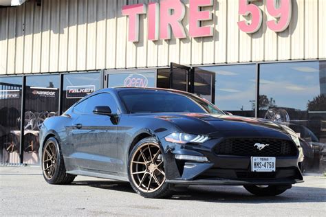 Ford Mustang S550 Black With Bronze Ferrada F8 Fr8 Wheel Wheel Front