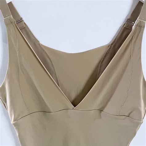 Maidenform Intimates Sleepwear Maidenform Sleek Smoothers Open Bust Long Leg Nude Body