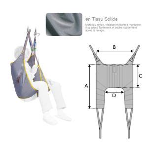 Sangle de Transfert Universelle avec Repose Tête tissu Solide INVACARE