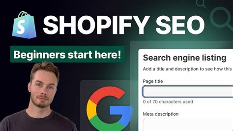 Shopify SEO Optimization For Beginners Practical Walkthrough YouTube