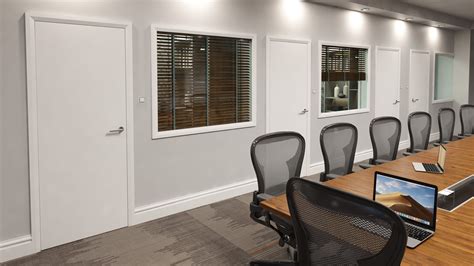 726x2040x44mm Flush White Primed Paint Grade Premium Internal Doors at