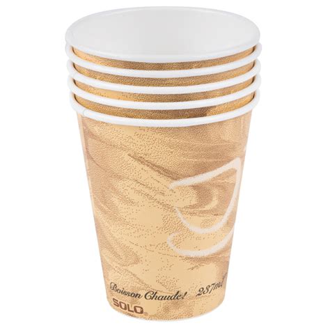 Dart Solo 378MS 0029 8 Oz Mistique Single Sided Poly Paper Hot Cup 1000 Case