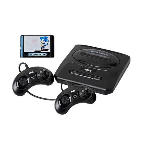 Console Mega Drive 3 Com 2 Controles Sonic Sega Stop Games A