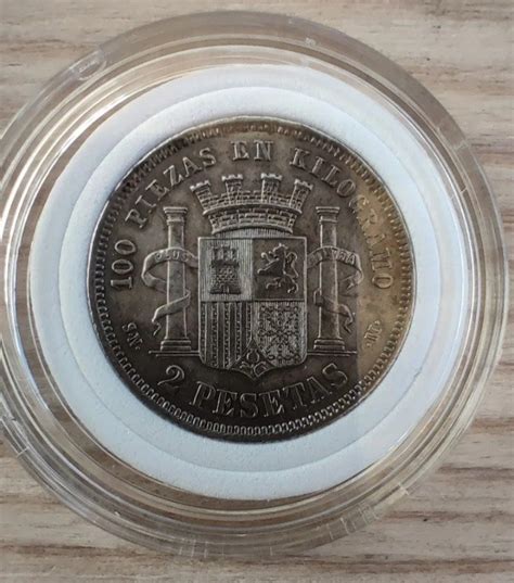 Spain Gobierno Provisional 2 Pesetas 1869 69 SNM Catawiki