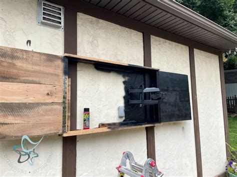 How to build an easy DIY weatherproof outdoor TV cabinet - Garden