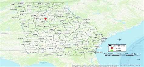 map  ga  mobile clinics  urban location  scientific