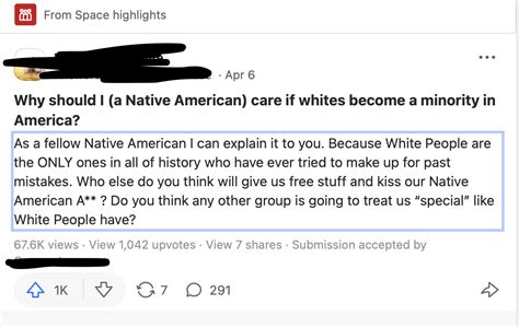 White People Have Been Kissing My Native American Ass And Giving Me Free Stuff R AsABlackMan