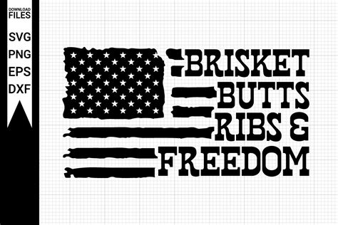 Brisket Butts Ribs And Freedom Svg Png Graphic By Netartstudio