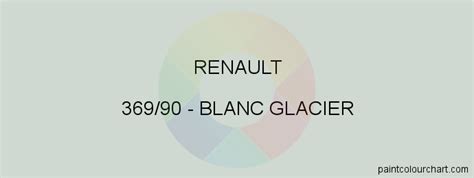 369/90 Blanc Glacier for Renault bodywork | PaintColourChart.com