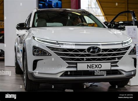 Riga Latvia April Hyundai Nexo Hydrogen Fuel Cell Suv