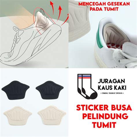 Jual Busa Ganjalan Sepatu Sneakers Kebesaran Pelindung Tumit Anti Lecet