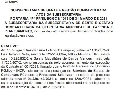 Concurso Prefeitura do Rio de Janeiro RJ: banca definida. VEJA!