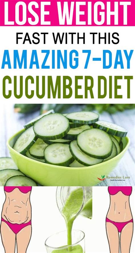 Lose Weight Fast With This Amazing 7 Day Cucumber Diet Remedies Lore