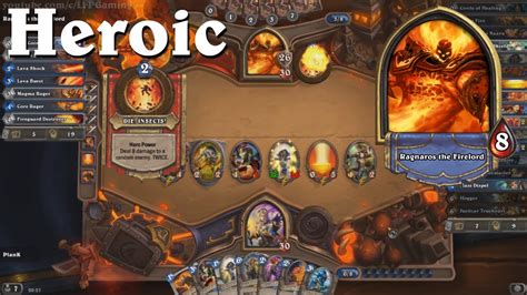 Hearthstone Ragnaros The Firelord Heroic Boss Brm Guide Youtube