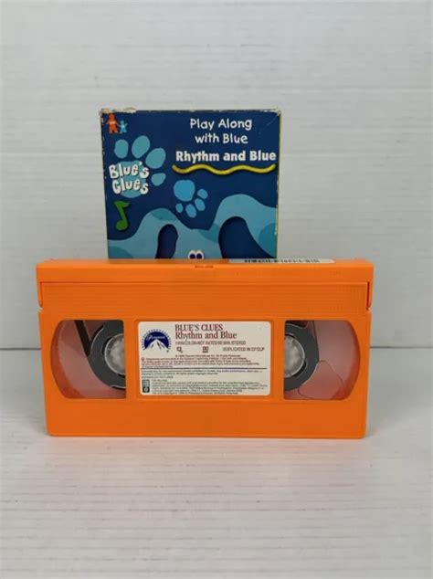 Blues Clues Rhythm And Blue Vhs 1999 Nick Jr Nickelodeon Play Along