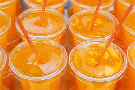 Juice Cups Stock Image Image Of Juice Drink Cups Plastic 53129839