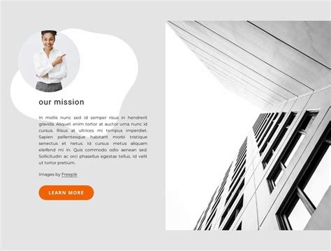 Mission and vision statements - Landing Page by Nicepage