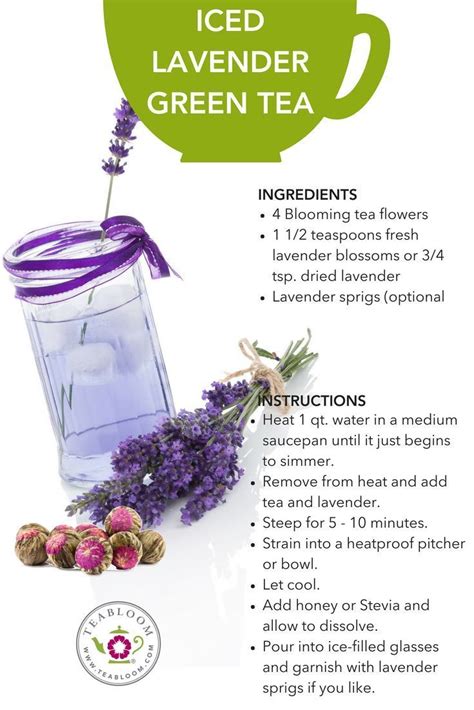 Blooming Tea Flowers Homemade Healthy Iced Green Tea Recipes Teatime