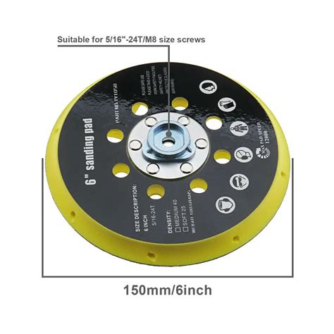 Pc Inch Holes Sander Backing Pad Compatible With Festool Ro For