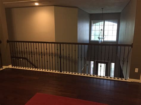 Replacing Half Wall With Wrought Iron Balusters Angela East