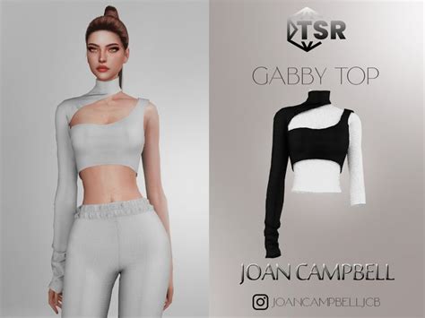 Joan Campbell Beauty S Gabby Top In 2024 Sims 4 Mods Clothes Sims 4