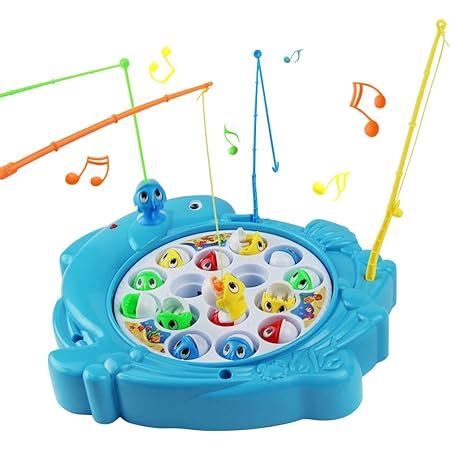 Gioco Pesca Pesci Giocattolo Giochi Pesca Musicale Con 6 Canna Da Pesca