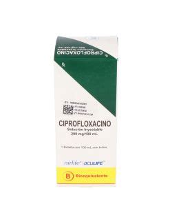 CIPROFLOXACINO SOLUCION INYECTABLE 200 MG 100 ML BIOEQUIVALENTE NIRLIFE