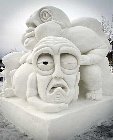 Showy, Snowy Art - Amazing Snow Sculptures!