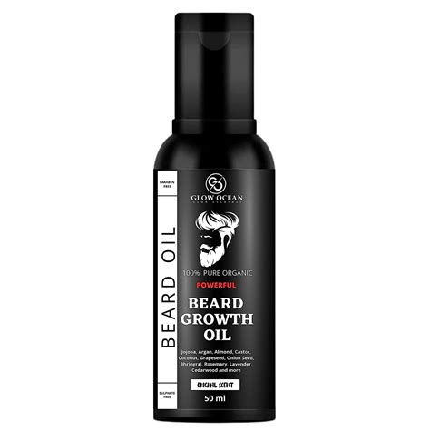 Advanced Glow Ocean Beard Hair Growth Oil For Faster And Patchy Beard