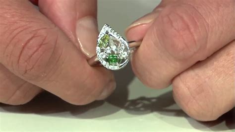 Bague En Argent Et Am Thyste Verte Kp Juwelo Bijouterie