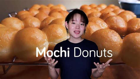 Super Soft And Chewy Mochi Donuts Homemade And Hand Knead Pon De Ring Donut Recipe Youtube