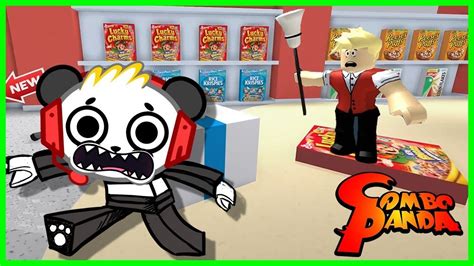 Roblox Escape Supermarket Obby Lets Play With Combo Panda