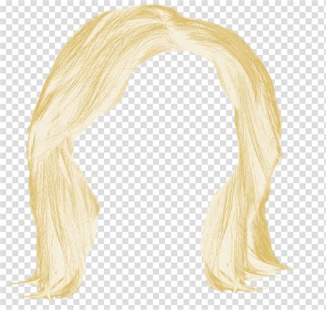 Blonde Hair Illustration Wig Blonde Hair Transparent Background Png