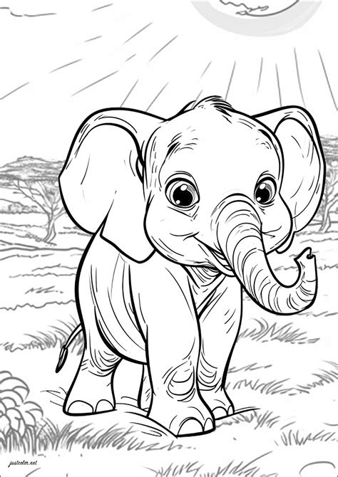 99 Baby Elephant Coloring Pages FREE Printable 97 Coloring Craze