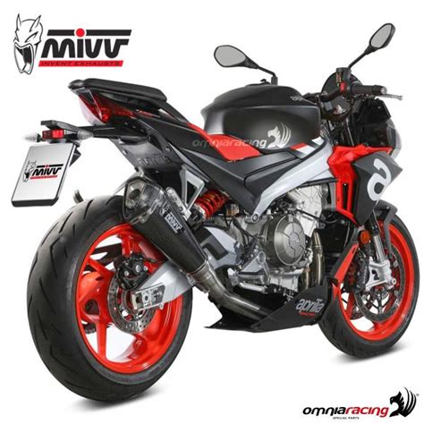 Full Exhaust System Carbon Fiber Delta Race Mivv Racing For Aprilia